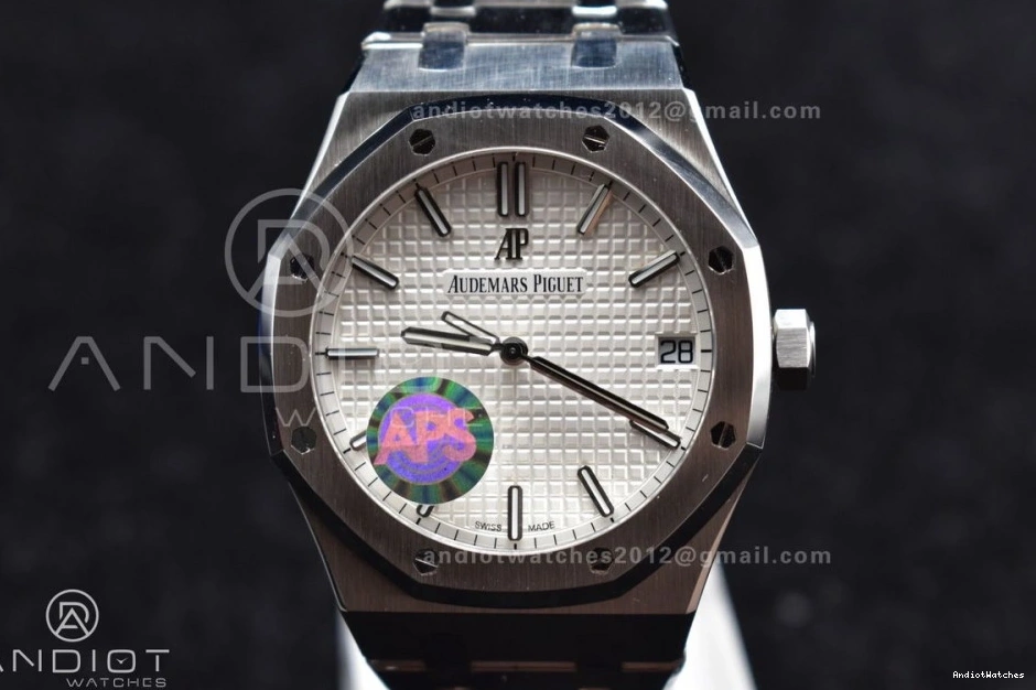 on Bracelet SS White Dial Edition Super Best Textured 1:1 15500 Oak APSF A4302 Clone 449 SS 41mm Affordable Royal 0806